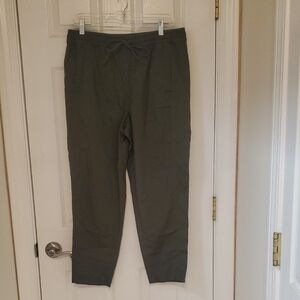 Lou And Grey For Loft Green Drawstring Pants